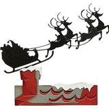 Sizzix Thinlits Die Set 8PK Reindeer Sleigh by Tim Holtz | 666337 | Metal, Wafer-Thin Cutting Dies for Scrapbooking, Embossing, Journalling