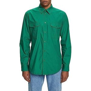 ESPRIT Utility-overhemd, 100% katoen, dark green, XS