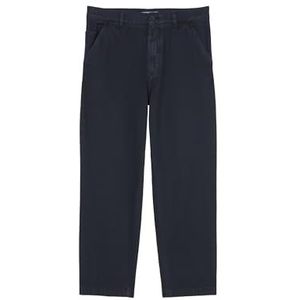 Marc O'Polo Denim chinobroek voor heren, van biologisch katoen, taps toelopende pasvorm, True Navy, 34W / 32L