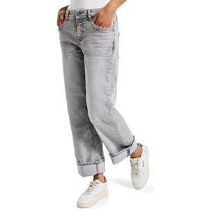 STREET ONE Straight Leg Jeans, Licht Ice Grey Washed, 27W / 28L