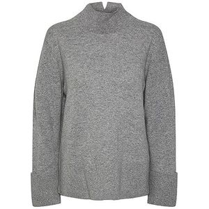 YAS EMILIE Highneck Knit Pullover S. NOOS, lichtgrijs gem., M