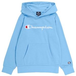Champion Legacy Icons B-Ultralight Spring Terry Sweatshirt met capuchon voor kinderen en jongens, Lichtblauw, 9-10 jaar