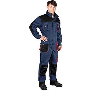 Leber&Hollman LH-FMN-O_GBC50 vormen beschermpak, donkerblauw-zwart-rood, 50 maat