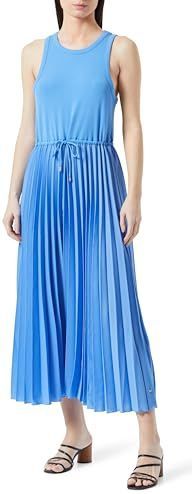 Tommy Hilfiger - Midi-jurk - Effen - Mouwloos - Tunnelkoord