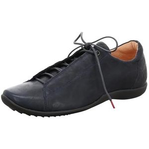 Think Stone chroomvrij gelooid duurzaam uitneembaar voetbed veterschoenen, navy 8000, 44 EU, Navy 8000, 44 EU