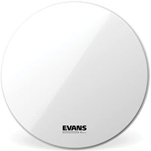 Evans EQ3 24"" resonant gladde witte bas Drum hoofd met geen poort - wit