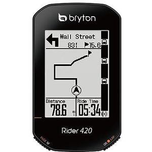 Bryton 420E Rider, zwart, 83,9 x 49,9 x 16,9 cm
