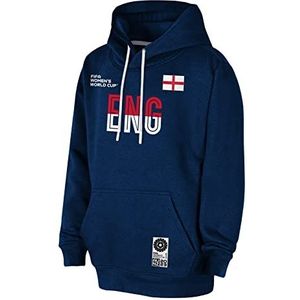 FIFA Unisex officiële 2023 vrouwen voetbal World Cup volwassen team hoodie, Engeland Hooded Sweatshirt (pak van 1)