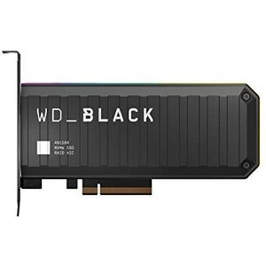 WD_BLACK AN1500 NVMe SSD-uitbreidingskaart 1 TB (PCIe Gen3-technologie, WD_BLACK Dashboard-software, Aanpasbare RGB-verlichting, lees-/schrijfsnelheden tot 6500/4100 MB/s)