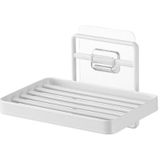 Yamazaki 4540 TOWER Film Hook Soap Tray, white, Steel FILMHOOK : Polycarbonate/PET/Polyurethane, 12 x 8.5 x 7.8 cm