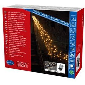 Konstsmide 3864-800 Cluster Micro LED clusterslinger, kunststof, 13W, oranje, 1630 x 1 x 1 cm