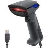 Atlantis A08-LD230P-2D barcodelezer, barcodelezer, scanner, 1D en 2D optische prof (640 x 480), 60 fps, leest van smartphone en display, farmaceutische code, USB-aansluiting, snelstartgids