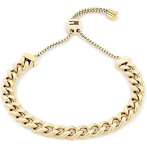Tommy Hilfiger Jewelry roestvrijstalen kettingarmband voor dames, geelgoud - 2780776