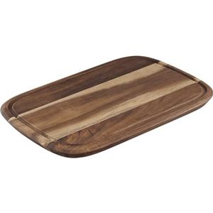 Jamie Oliver by Tefal K2680955 snijplank van acaciahout medium 37,4cm x 25,1cm x 2,2cm, FSC-gecertificeerd, duurzaam geproduceerde snijplank, maaltijden bereiden en serveren