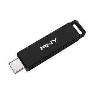 PNY - Elite-X Type-C - USB-stick - Zwart - 256 GB, USB 3.2 Gen 1, Leessnelheid tot 200MB/s