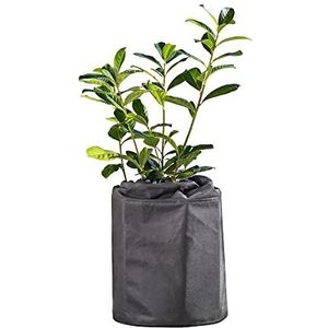Windhager Superprotect L, 07488, winter-potbescherming, thermo plantenbak, winterbescherming voor potplanten, vorstbescherming, potplanten, bescherming tegen kou, Ø 25-35 cm x 40 cm, antraciet