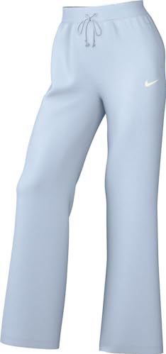Nike Joggingbroek - Blauw - Fleece - Dames - Hoge Taille - Wijde Pijpen