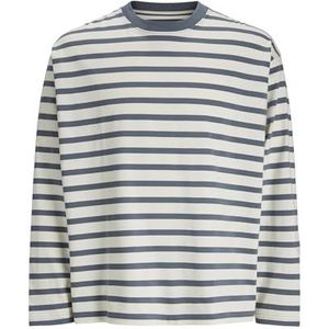 Jack & Jones Jorislington Tee Ls Crew Neck Sn, stormy weather, XL