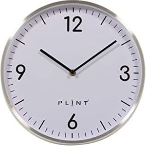 PLINT Large Round Wall Clock, Big Readable Numbers, Non-ticking Silent Decorative Clocks, Modern Look Perfect for Living Room, Kitchen, Office, School,Stylish Steel Frame