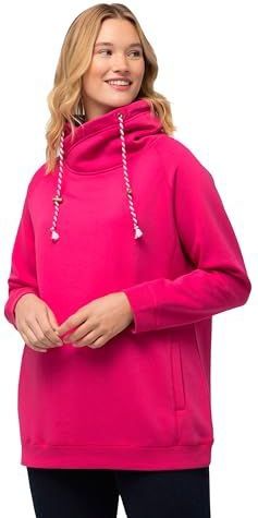 Ulla Popken - Sweatshirt - Pink - Gerecycled Materiaal - Lange Mouw