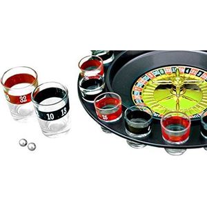 Glanzend roulette drinkspel met 16 shot, heldere party hert hennespin