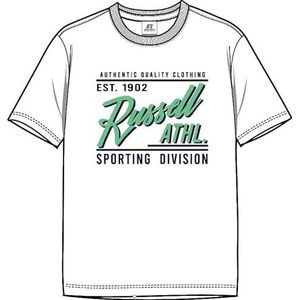 RUSSELL ATHLETIC Rasd-s/S Crewneck T-shirt heren, Wit, XXL