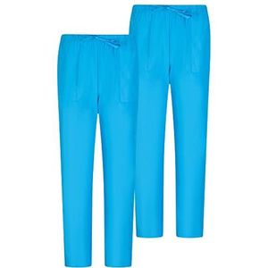 MISEMIYA - Mz-2-8312 - Medische Borstelbroek - Hemelsblauw - 2 Stuks