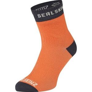 SEALSKINZ Wretham waterdichte enkellengte sok voor warm weer | oranje | medium, Oranje, Medium