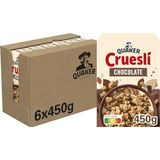Quaker Cruesli Chocolade, Doos 6 stuks x 450 g