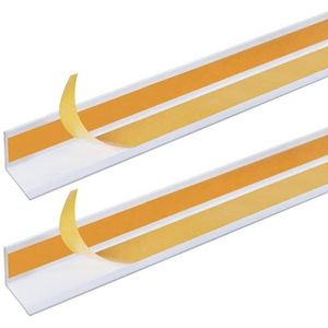 GAH-Alberts 423995 433550 hoekprofiel | zelfklevend | aluminium, wit | 1000 x 30 x 30 mm | set van 2