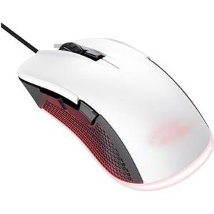 Gaming-muis met RGB-verlichting, ergonomisch design, 8 programmeerbare toetsen, kabelverbinding, optische sensor met hoge precisie