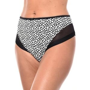 DIM Generous Klassieke damesslip, 1 stuk, Black Retro Daisy, M