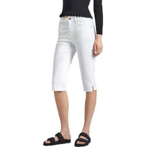 Pepe Jeans Skinny Crop Hw Shorts voor dames, Wit (wit), 27W