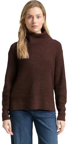 TOM TAILOR Damestrui, 39062 - Dark Pecan Brown Melange, XL