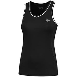 Dunlop Dames Club Ladies Tank Top Tennis Shirt, Zwart, XXL, zwart, XXL