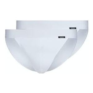 Skiny Heren Tanga Katoen Retro G-String (2 stuks), wit (080691), L