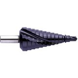 Exact 07038 trapboor, Ø 6-30 mm, spiraalmoer, HSS, TiAlN