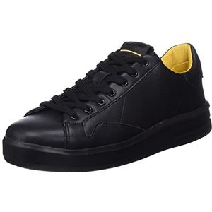 REPLAY Heren University ONE Sneaker, 003 Black, 44 EU, 003 Black, 44 EU