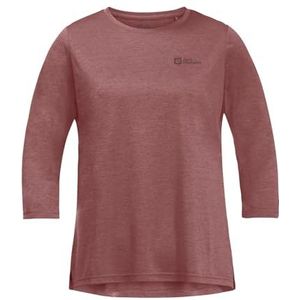 Jack Wolfskin T-shirt dames, Mineraal rood., M
