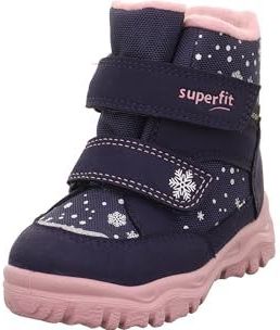 Superfit Baby Mädchen HUSKY1 warm gefütterte Gore-Tex Stiefel, BLAU/ROSA 8020