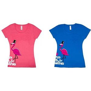 PFIFF T-shirt 'Fabulous Flamingo'