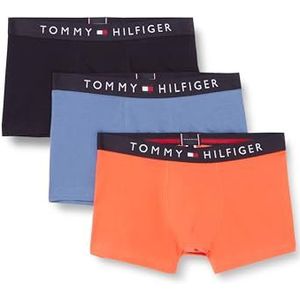Tommy Hilfiger Heren 3P Trunk Crushed Coral/Des Sky/Iron Blue S, Crushed Coral/Des Sky/Iron Blue, S