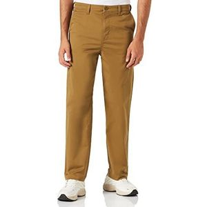 WHITELISTED Heren Relaxed Chino Broek, Tumbleweed, W26/L32