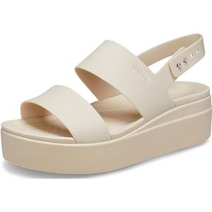 Crocs Brooklyn lage wig klomp voor dames, Zandsteen, 41/42 EU
