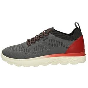 Geox - Spherica - Sneakers - Zwart - Gerecycled Breisel