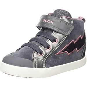 Geox Baby-meisje B Kilwi Girl B Sneakers, Dk Grey Rose, 23 EU