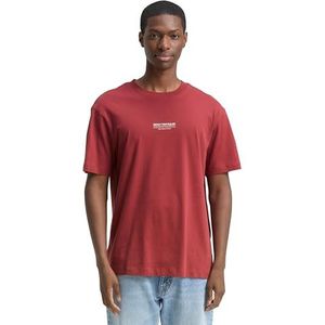 TOM TAILOR DENIM - Shirt - Roestrood/Wit