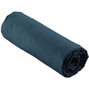 douceur d'intérieur, Hoeslaken (180 x 200 cm), perkaline, nachtblauw, katoenen perkal