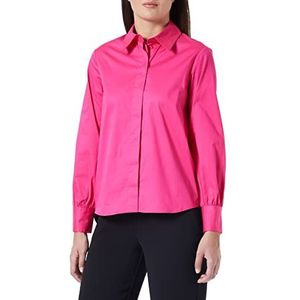 Seidensticker Damesblouse - modieuze blouse - regular fit - getailleerd stretch - overhemd blouses kraag - gemakkelijk te strijken - lange mouwen, roze, 46