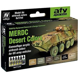 Vallejo Model Air Set - US MERDC woestijn kleuren
